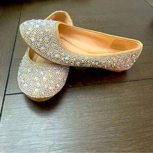 Link Gold and Silver Beaded Flats